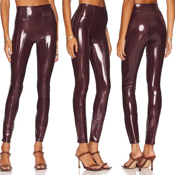 SPANX x Revolve Faux Patent Leather Leggings - Picture 2 of 12